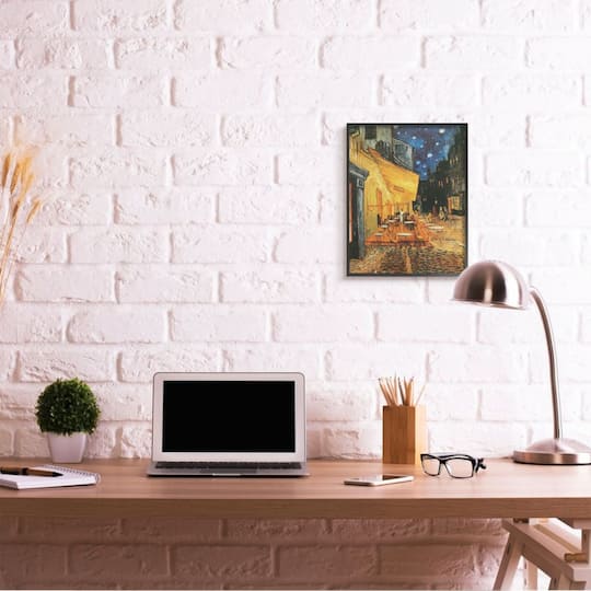 Stupell Industries Café Terrace at Night Traditional Van Gogh Painting Framed Wall Art